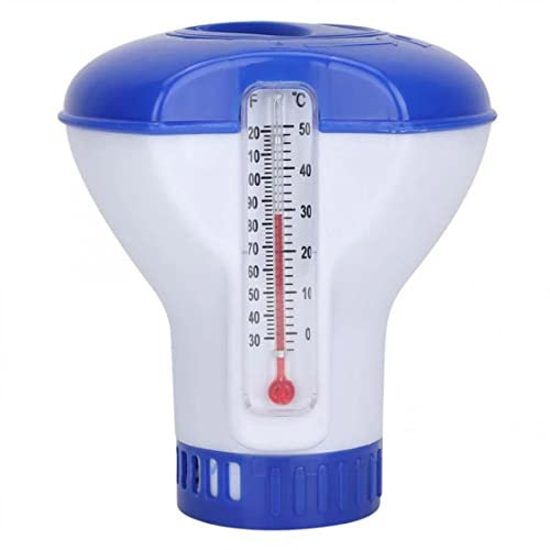 wlan thermometer, Schwimmendes Thermometer, Wasserthermometer, Poolchlorspender schwimmender Pool Baby Bad Thermometer Tablettenhalter