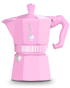 Bialetti Moka Exclusive 3 Tazze Vintage (6 tazze, Pink)