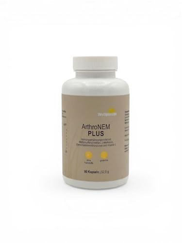 Wellpursan ArthroNem Plus - 90 Gelenkkapseln zur Unterstützung bei Arthrose & Gelenkschmerzen, Gelenk-Komplex mit MSM & Vitamin C, Nahrungsergänzung für Gelenke und Knorpel