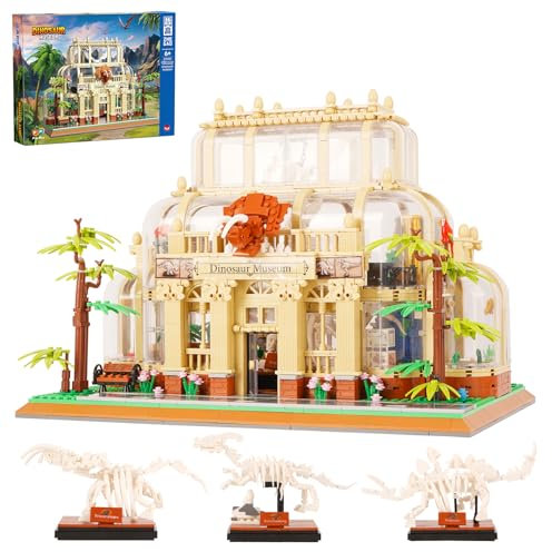 Oichy Dinosauriermuseum Bauspielzeug Historische Wahrzeichen Bausteine Sets Sammelbare Konstruktionsspielzeug für Geschenke und Dekorationen (2788 Stück)