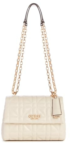 GUESS Damen Assia Convertible Flap, Crossbody-Klappe, Stein