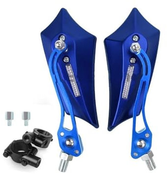 KWAYA Rückspiegel Spiegel Universal 10mm Adapter 7/8 Für Roller Moped Mountainbike Seite Spiegel Rück Elektrische Fahrrad Spiegel Mit Lenker Spiegel Lenkerendenspiegel (Size : 3)