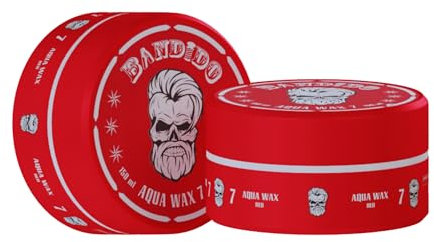 BANDIDO Aqua Hair Wax No.7 - Cera Capelli Uomo, Tenuta Forte, 150 ml - Brillantezza Lunga Durata - Edge Control - Profumo Fruttato | Cera per Capelli Modellante Effetto Fissante - Professionale