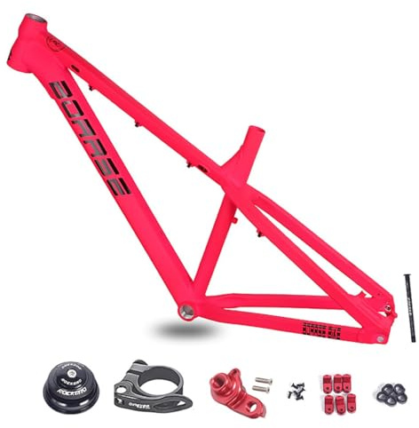 26er/27.5er AM Hardtail Frame Aluminum Alloy 17'' Mountain Bike Frame Disc Brake Thru Axle 12X142mm MTB Rigid Frame Internal Routing