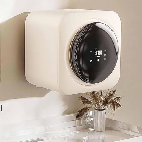 GEJLELDS Mini machine à laver domestique, modèle à suspendre au mur, mini machine à laver et sécher, sèche-linge entièrement automatique, pour buanderie d'appartement