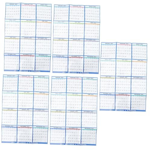 VILLCASE 5sätze Wandkalender Abwischbarer Monatskalender Für Einfache Planung Mit Klarer Druckqualität Und Für Persönliche Notizen Für Zuhause Und Büro
