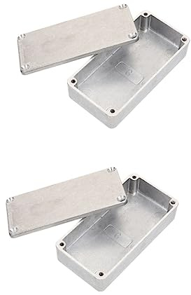 VICASKY 2stücke Guitar Effector Aluminium Gehäuse Druckguss Box Für Gitarreneffekte Leicht Zu Bearbeiten Für -effekte Robust Und Langlebig