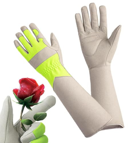 Generisch Dornensichere Gartenhandschuhe, Gartenhandschuhe mit langen Ärmeln | Lange Gartenärmel - Unterarmschutz-Gärtner-Arbeitshandschuhe für Hof, Garten, Landwirtschaft