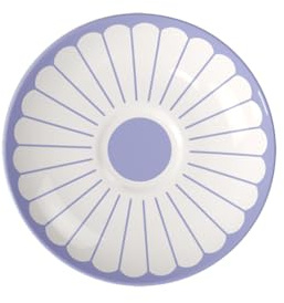 Villeroy & Boch - Fleur bleu Kaffee-Untertasse blau, Spülmaschinenfest, Mikrowellensicher, Porzellan-Untersetzer für Kaffee und Tee, Kleiner Servierteller, Unterteller Blumenmuster, Premium Porzellan