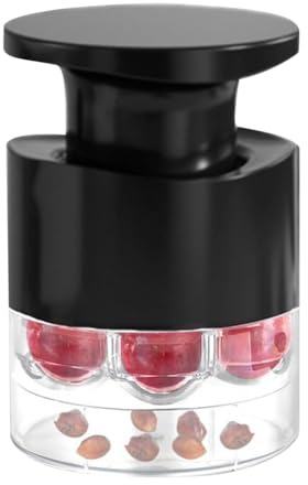 Snocciolatore per ciliegie, smacchiatore per ciliegie, strumento portatile per rimuovere nocciole, 7 fori, utensile da cucina, strumento multifunzionale per dessert, marmellata, biancospino, succo