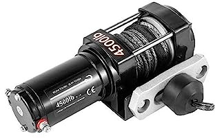 Treuil électrique 4500LBS 12V for 4X4 42.6FT cordes de remorque de voiture synthétique sangle de remorquage avec contrôle sans fil ATV camion hors route