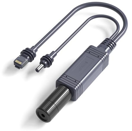 SURVADV Starlink Mini Splitter, IP68 wasserdichter Starlink Ethernet-Adapter mit RJ45-Kabel & DC-Stromkabel 37-52V Eingang für Mini Star link Dishy, ideal für den Innen- und Außeneinsatz