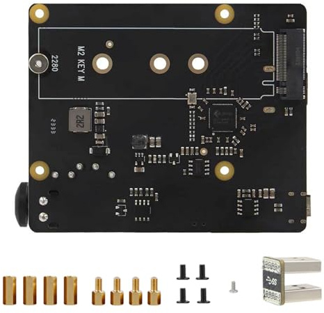 jebyltd Placa De Expansión Disco Sólido X873 USB3.0 A NVMe para Expansión Almacenamiento Computadora con Iluminación Led Disco Sólido Arranque para Rpi