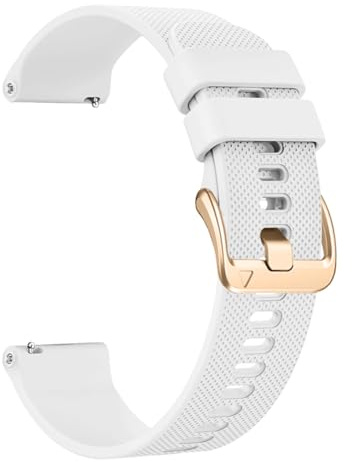 Aurrain 18mm mjukt silikon klockarmband för Garmin Vivoactive 4S/3S/Venu3s/Venu2s/Huawei WatchGT5/WatchGT4/Forerunner255s/Active S/Fossil Ladies Gen 6/5E/3/4/HR Gen4,Silikon sportarmband för klocka.