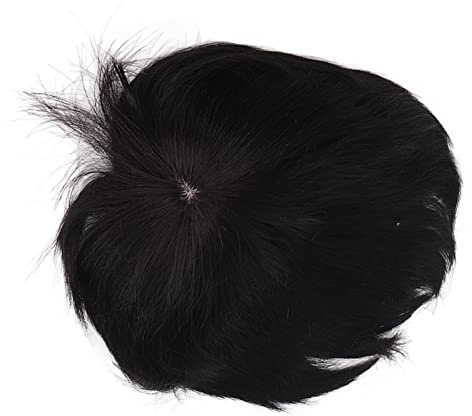 Toupet de cheveux pour hommes, système de remplacement de cheveux doux et à la mode, facile à utiliser, multi-applications pour les fêtes, jeux de rôle quotidiens, fibre haute