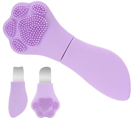 Spatola Facciale Scrubber In Silicone A Doppia Estremità Per Cura Della | Strumento Esfoliante Per Viso E Pulizia Pori Per Donne Per Viaggio Uso Quotidiano Per Naso Fronte Mento E Bellezza R