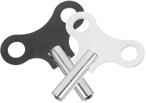 HEALEEP 2 Stück Professionelle Robuste Uhrenaufzieher aus Stahl 4,4mm Aufziehschlüssel für Standuhren und Wanduhren Praktisches Reparaturwerkzeug für Mechanische Uhrwerke