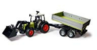 Bruder - Claas Traktor mit Anhänger und Schaufel Bruder - BRU-01998