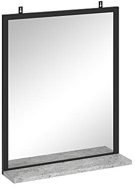 Vicco Badezimmerspiegel Fyrk, Beton, 50 x 60 cm
