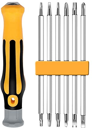 12 in 1 Präzisions-Schraubendreher-Set, Torx T5 T6 T7 T8 T10 T15 Schraubendreher Bits Set für Xbox One 360 für PS3 PS4 Reparatur Werkzeuge Kit