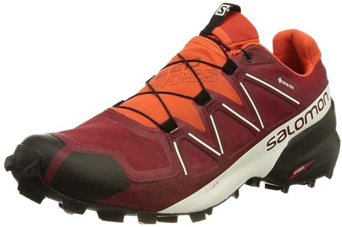 Salomon SPEEDCROSS 5 GORE-TEX herr Vandringssko Skor, Röd vit cykling röd vit pantone ljus Wh, 42 EU