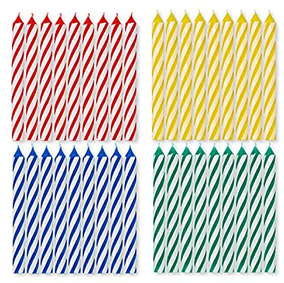 American Greetings Birthday Candles, Large Multicolored Spiral (36-Count)