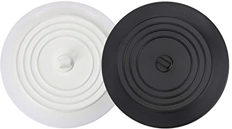2 Stück Universal Stöpsel für Spülbecken & Waschbecken, Abflussstöpsel Silikon für Dusche Badewanne Abflussstopfen Waschbecken Spülbecken Badewannenstöpsel, Perfekt für Küche & Bad