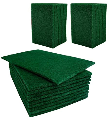 MKR PRO Heavy Duty Large Scouring Pads 16 x 22cm, Multi-Purpose for Kitchen and Bathroom (Pack of 30)