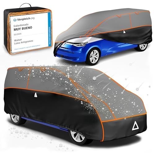 Walser Hagelschutz Abdeckplane Transporter, TÜV geprüfte* Abdeckplane Bus Perma Protect, Auszeichnung Sehr Gut* Auto Hagelschutzplane Bus Größe 11 für VW Caddy/T4/T5/T6, Mercedes Viano/Vito