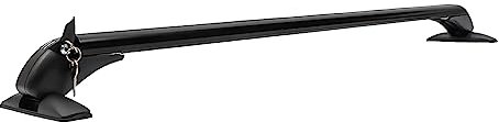 Barres de toit Basics Topline General Motors - Avec serrure - Pour rails de toit ouverts - Pour porte-vélos, coffres de toit ou porte-skis (100 cm) - Noir
