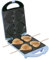 Bestron Waffeleisen für Herzwaffeln am Stiel, Waffelmaker mit Antihaftbeschichtung für Herzform-Waffeln, Herzwaffeleisen ideal für Kindergeburtstage, Ostern & Weihnachten, Farbe: Blau