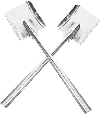 Zerodeko 2stücke Teiliges Outdoor Multifunktionale Flache Haushalts-schaufel Zum Graben Und Reinigen Kompakt Und Leicht Geeignet Für Garten Kamin Kohle Und Winterliche Schneeräumung
