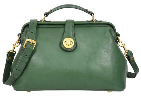 HOL848 Damen-Handtasche aus echtem Leder, mittlere Größe
