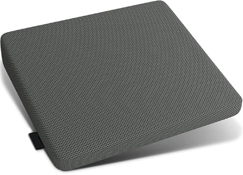 MOTHER LAND 11 Degree Seat Wedge With High Density Memory Foam Cushion, Wedge Cushion For Lumbar Support, Cars and Office Chairs for Back Pain, Posture Correction 40cm x 34cm x7.5cm (Grey)