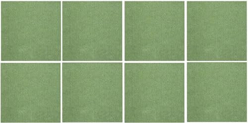 Teppichfliesen Selbstklebend Teppichfliesen für Zuhause, 30 Stück, multifunktionale Teppichquadrate, Selbstklebende Teppichfliesen, 30,5 x 30,5 cm, abziehen und aufkleben (grün)