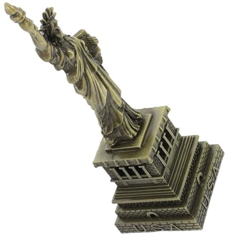 HOLIDYOYO Metallkunsthandwerk Freiheitsstatue Miniatur Bronzestatue Amerikanische Freiheitsstatue 15cm Souvenirs Für Zuhause