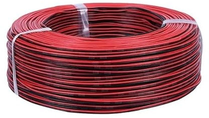 Canvia 10 metri 18/20/22/24/26AWG filo elettrico in rame stagnato isolato in PVC prolunga for lampadina cavo luce rosso nero(50 meters,26AWG)