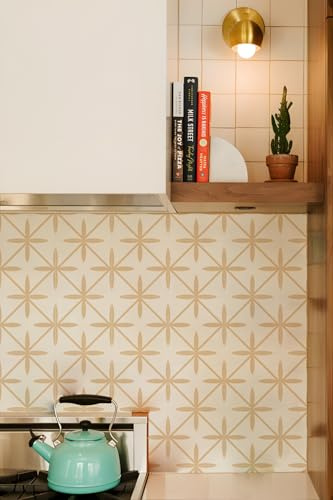 Pavimento Pvc Adesivo Foglie Beige Marrone Piastrelle Adesive Cucina Bagno Pavimento Paraschizzi Cucina Adesivo Mattonelle Adesive Adesivi Per Piastrelle Bagno Adesivi Murali 20x20cm/30 Pcs