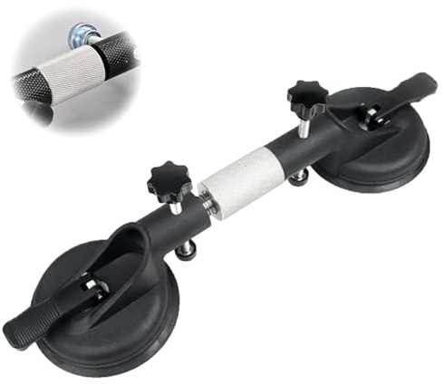 Saugheber, Vakuum Saugnapf Set für Bodenlücken, Vakuumheber Belastbarkeit 150kg, Profi Spannwerkzeug aus Aluminium zur Reparatur von Laminat & Fliesen, Laminat Verlegeset, Laminat Werkzeug