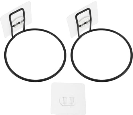 Homoyoyo 2 pièces Support de Gamelle pour Animaux Fixation Murale pour Bols de Nourriture et Eau Support Fixe pour Chien et Chat Hauteur Modérée Anti-débordement Facile à Nettoyer
