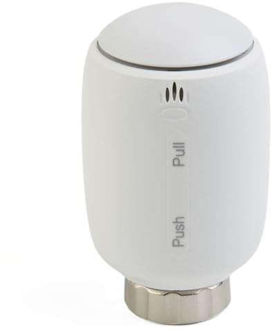 Homeponnew Termostato intelligente per termosifone, con controllo tramite app mobile, intervallo di temperatura da 5 a 30 °C, compatibile con comuni valvole per radiatore e hub intelligente per