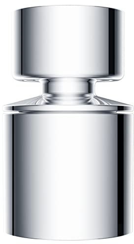 Waternymph Dual-Function 2-Flow Faucet Tap Aerator Swivel, ACS Certification, 360-Degree Twist and Rotation Kitchen Sink Aerator with 2 Sprayer - 22mm Female Thread - Chrome Finished(FM22)