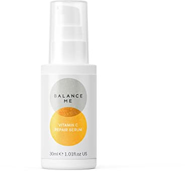 Balance Me Vitamin C Repair Serum 30ml, Hydrating Serum with Hyaluronic Acid and Collagen, Treatment for Hyperpigmentation, Dark Spots and Wrinkles