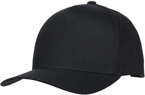 Flexfit Kappe 5-Panel Curved Classic Snapback, Black, One Size, 7707