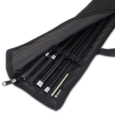 4.2m Push Fit Short Section Telescopic Feather Sail Teardrop Flag/Banner/Windsock Car Club Pole - Complete with canvas bag. Worlds Strongest Portable Flag Poles.