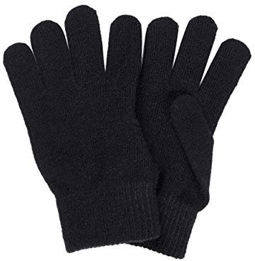 NAME IT Kinder Strick Handschuhe nkmMAGIC (7-9 Jahre, Schwarz)