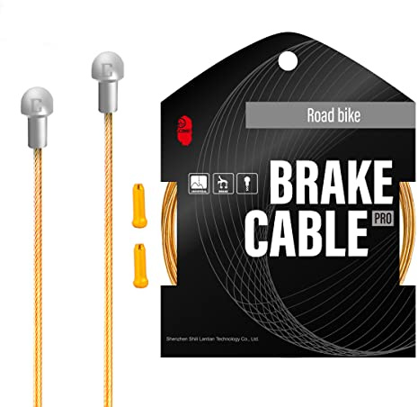 Chooee PRO cables de freno de la bicicleta for Shimano/SRAM universal Molienda de alta precisión cables de freno 2x1700mm Adecuado para bicicletas de carretera