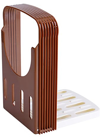 Support de Trancheuse à Pain Guide de Trancheuse à Pain Pliable Réglable, Outils de Tranchement de Pain de Cuisine avec 4 épaisseurs, Outil de Coupe de Pain de Cuisine pour Pain