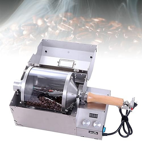 VIOLK Machine de Cuisson électrique de Grains de café à la Maison, torréfacteur Automatique, Machine de torréfaction de Grains de café à Tambour de 500 g, torréfacteur Professionnel de Grains de café