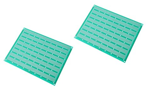 ULTECHNOVO 2pcs Circuit Board Prototyping Circuit Boards Perforated Printed for Electronics Project